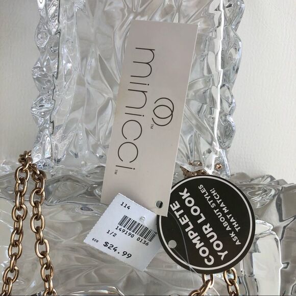 GOLD GLITTER  SHOULDER EVENING PURSE - Picture 6 of 15